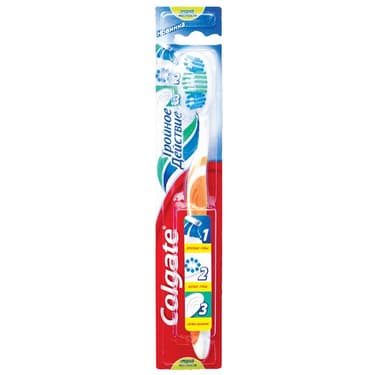 Зубная щетка Colgate Тройное Действие средняя