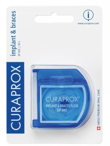 Curaprox Нить зубная д/имплантов и брекетов 50 шт