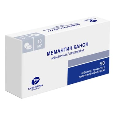 Мемантин Канон 10 мг таблетки 90 шт