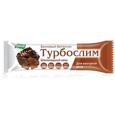 Турбослим батончик белковый для похудения Шоколадный кекс 50 г