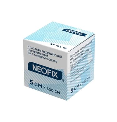 Neofix Пластырь фиксирующий на тканой основе 5 см х 500 см 1 шт
