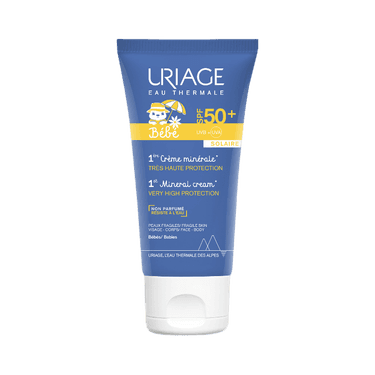 Uriage Bebe Первый крем для лица минеральный SPF 50+ для детей 50 мл