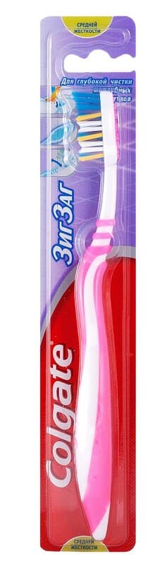 Colgate ЗигЗаг Зубная щетка Средняя жесткость