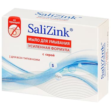 SaliZink Мыло для умывания с серой для всех типов кожи 100 г