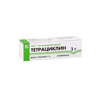 Тетрациклин 1% мазь глазная 3 г