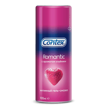Contex Romantic Гель-смазка c ароматом клубники 100 мл