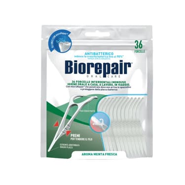 Biorepair Зубная нить одноразовая с держателем 36 шт
