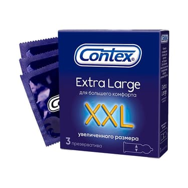 Contex Extra Large Презервативы увеличенного размера 3 шт