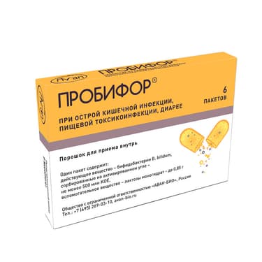 Пробифор 500 млн КОЕ порошок для приема внутрь 6 шт