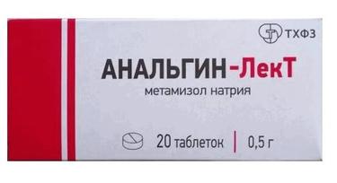 Анальгин-ЛекТ 500 мг таблетки 20 шт