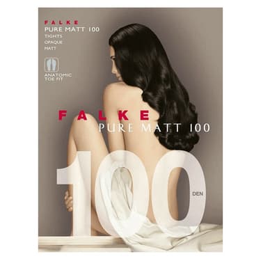 Фальке Пюр Мэт Колготки 100den р-р 3 черный