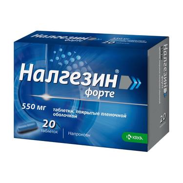 Налгезин Форте 550 мг таблетки 20 шт