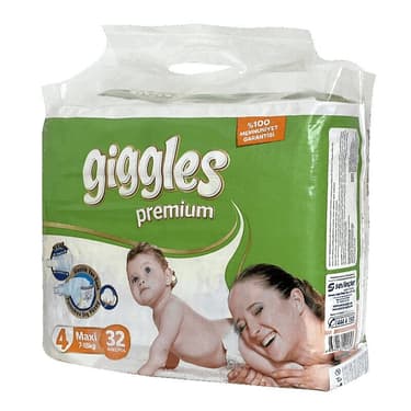 Giggles Premium Maxi Подгузники детские 7-18 кг 32 шт