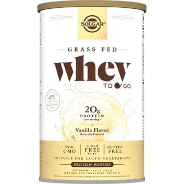 Solgar Whey To Go Белковая сыворотка порошок Ваниль 338 г 