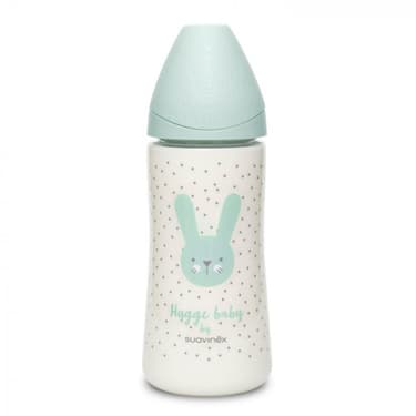 Suavinex Hygge Baby Бутылочка с круглой силикиновой соской Зеленый с точками 360 мл