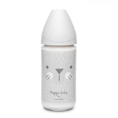 Suavinex Hygge Baby Бутылочка с круглой силикиновой соской Серый c крапинками 240 мл
