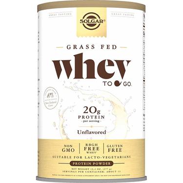 Solgar Whey To Go Белковая сыворотка порошок Без ароматизаторов 377 г 