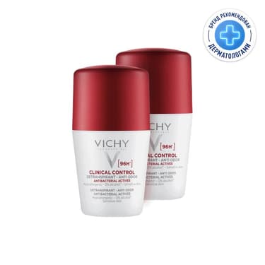 Vichy Clinical Control Дезодорант-антиперспирант против избыточного потоотделения 96 ч 50 мл 2 шт