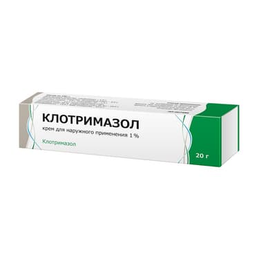 Клотримазол 1% крем для наружного применения 20 г