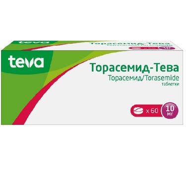 Торасемид-Тева 10 мг таблетки 60 шт