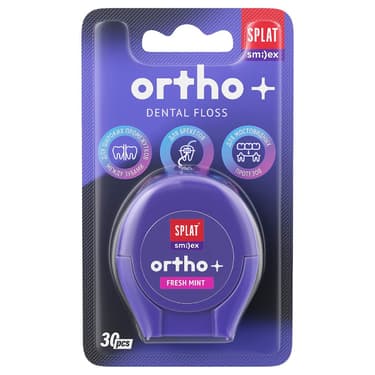 Splat Smilex Ortho+ Зубная нить объемная ортодонтическая Мята 30 шт