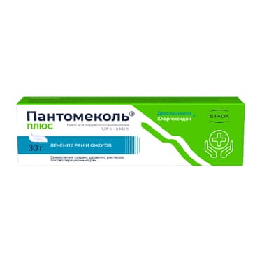 Пантомеколь Плюс 5,25%+0,802% крем для наружного применения 30 г