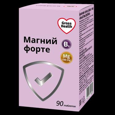 Gross Health Магний В6 Форте Макс 100 мг таблетки 90 шт