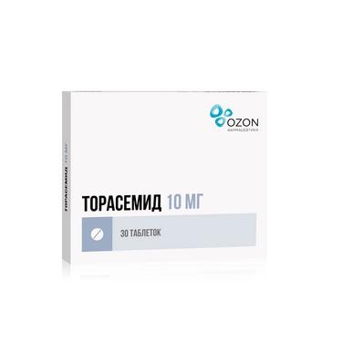 Торасемид 10 мг таблетки 30 шт
