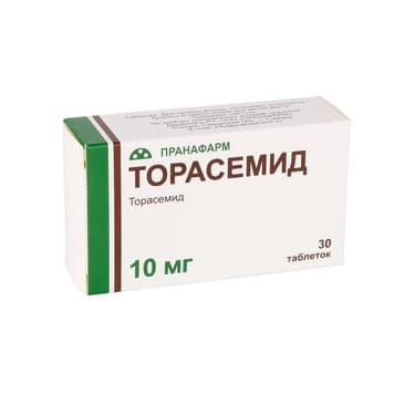 Торасемид 10 мг таблетки 30 шт