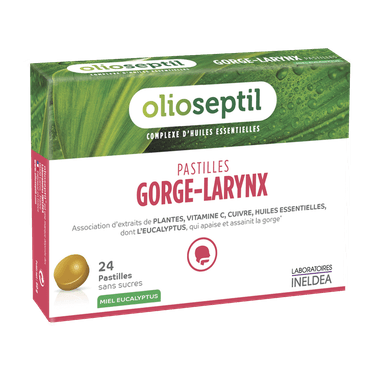 Olioseptil Gorge-Larynx Горло-Гортань пастилки для рассасывания Мед 24 шт 