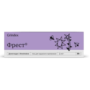 Фрест 1 мг/г гель для наружного применения 30 г