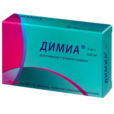 Димиа 3 мг+0,02 мг таблетки 84 шт