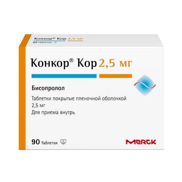Конкор Кор 2,5 мг таблетки 90 шт