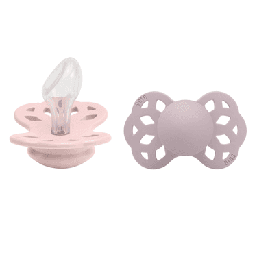 Bibs Infinity Пустышка анатомическая силиконовая с 6 месяцев Blossom-Dusky Lilac 2 шт