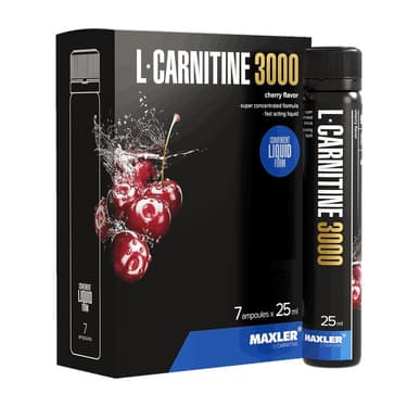Maxler Л-Карнитин 3000 жидкость Вишня 25 мл 7 шт