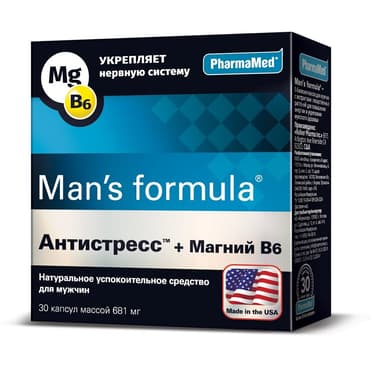 Man's formula Антистресс+Магний В6 капс.30 шт