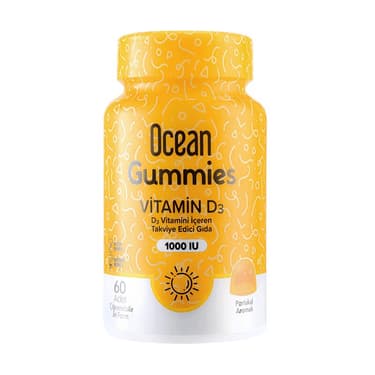 Orzax Ocean Gummies Vitamin D3 1000 МЕ пастилки жевательные Апельсин 60 шт