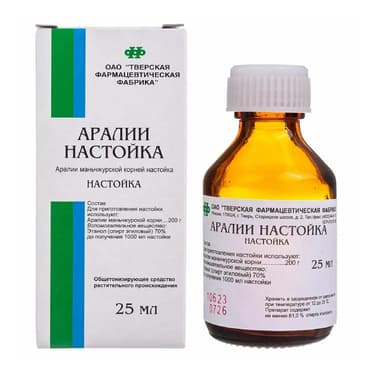 Аралии настойка 25 мл