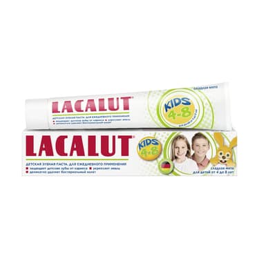 Lacalut Kids Зубная паста для детей 4-8 лет Мята 50 г