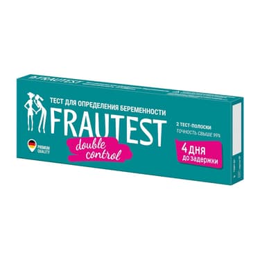 Frautest Double Control Тест на определение беременности тест-полоска 2 шт