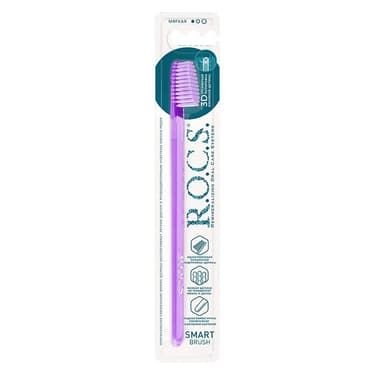 R.O.C.S. Smart brush Зубная щетка классическая мягкая цвет в ассортименте 1 шт
