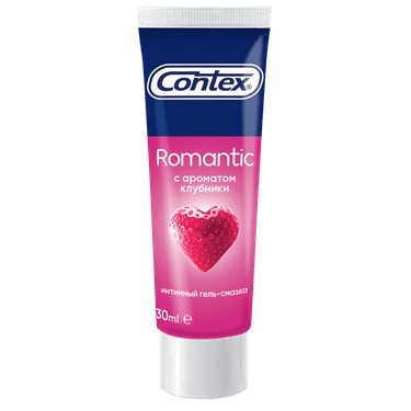 Contex Romantic Гель-смазка c ароматом клубники 30 мл