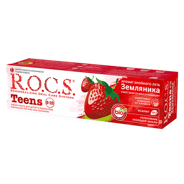 R.O.C.S. Teens Зубная паста для детей 8-18 лет Земляника 74 г