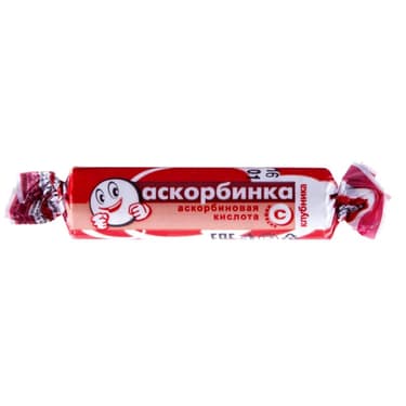 Аскорбинка таблетки жевательные Клубника 10 шт