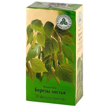 Березы листья фильтр-пакеты 1,5 г 20 шт