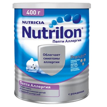 Nutrilon Пепти Аллергия смесь сухая молочная с пребиотиками 0-12 месяцев 400 г