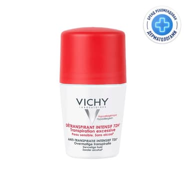 Vichy Дезодорант-антиперспирант шариковый анти-стресс защита 72 ч 50 мл