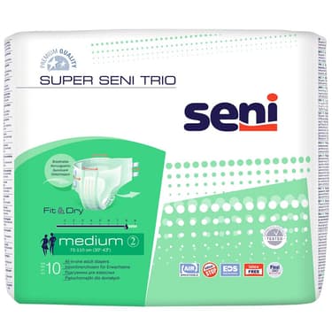 Seni Super Trio Подгузники для взрослых размер M 10 шт