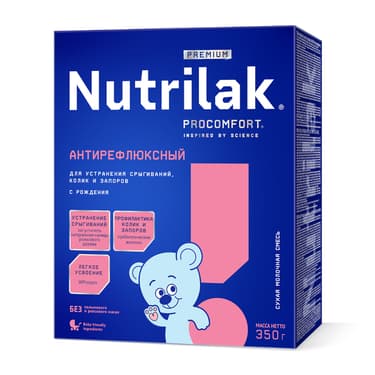 Nutrilak Антирефлюксный смесь сухая молочная для детей с 0 месяцев 350 г