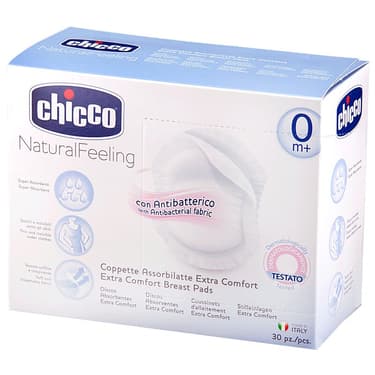 Chicco Natural Feeling Вкладыши для бюстгалтера одноразовые 30 шт